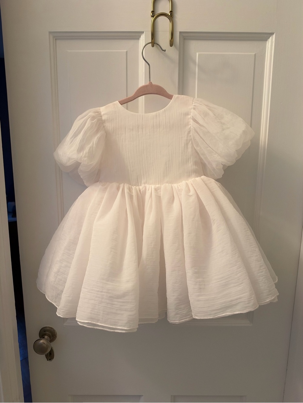 Noralee Sofia White Puff-Sleeve Dress
